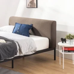 Bree Metal Platform Bed With Curved Upholstered Headboard - Mellow -DreamNest Store GUEST 50aa1caa e833 4c8d bfd6 faf36babd31f