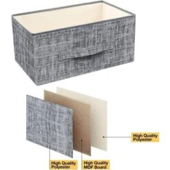 Sorbus Drawer Nightstand Shelf For Bedroom Home Etc Gray -DreamNest Store GUEST 5231f066 885c 4a5f 80a9 f5812732a80e