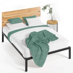 Paul Metal Platform Bed Frame Natural -ZINUS -DreamNest Store GUEST 524e5c1e aab5 4d5d 9cfb f955f8b47636
