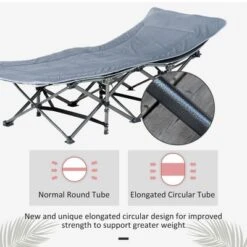 Outsunny Folding Camping Cot Adults, Double Layer Heavy Duty Sleeping Cots With Carry Bag, Portable Outdoor Lightweight Cot Bed -DreamNest Store GUEST 52684e3c 640f 40a1 8f78 d9818ecf2748