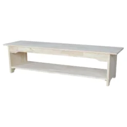 Brookstone Bench Unfinished - International Concepts -DreamNest Store GUEST 52c39200 d399 4913 9b7f 0d056278d066