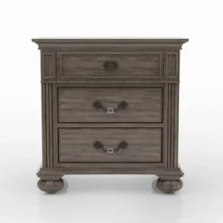 3pc Pennings Traditional Bed Set With 2 Nightstands Gray - HOMES: Inside + Out 27 3pc Pennings Traditional Bed Set With 2 Nightstands Gray - HOMES: Inside + Out -DreamNest Store GUEST 5313c4fe dde2 4fd1 957e 3ca6bd253352