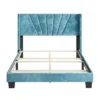Ariana Velvet Upholstered Platform Bed Frame - Eco Dream