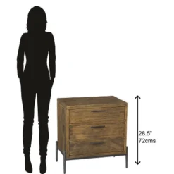 Hekman 23763 Hekman Three Drawer Night Stand 2-3763 Bedford