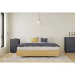 2pc Cameo Bedroom Set Natural Maple/Charcoal - Nexera 7 2pc Cameo Bedroom Set Natural Maple/Charcoal - Nexera -DreamNest Store GUEST 5435ff65 078b 41c9 92a4 999d9791838f