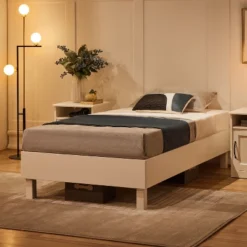 Yaheetech Wooden Bed Frame With Wood Slat Support