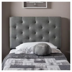 Twin Viviana Modern And Contemporary Fabric Upholstered Button Tufted Headboard Gray - Baxton Studio 5 Twin Viviana Modern And Contemporary Fabric Upholstered Button Tufted Headboard Gray - Baxton Studio -DreamNest Store GUEST 54ddeb3d f20b 4164 adac a53de44c419e