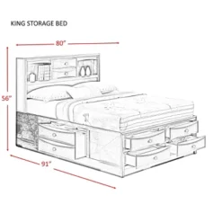 3pc King Madison Storage Bedroom Set Espresso Brown - Picket House Furnishings 13 3pc King Madison Storage Bedroom Set Espresso Brown - Picket House Furnishings -DreamNest Store GUEST 550afe2d 0573 48ed bc8d af8106a2877a