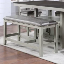 26" Hyland Counter Bench Gray - Steve Silver Co. -DreamNest Store GUEST 5573faef ee82 44f8 99a0 2383ebd28efb