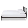 Queen Dora Industrial Metal Platform Bed Black - Baxton Studio