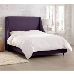 Dianna Swoop Arm Wingback Velvet Bed - Skyline Furniture 9 Dianna Swoop Arm Wingback Velvet Bed - Skyline Furniture -DreamNest Store GUEST 55cb522e b37e 4be9 ab86 1819523dcc60