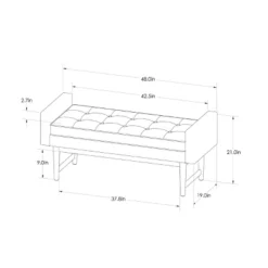 Verken Mid Century Modern Settee Bench - Threshold™ 17 Verken Mid Century Modern Settee Bench - Threshold™ -DreamNest Store GUEST 55d19e28 11c4 43f4 9e3e 2403e25a998b