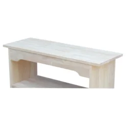 Brookstone Bench Unfinished - International Concepts -DreamNest Store GUEST 5655785a d20c 4499 be53 cf396cdee2e9