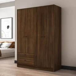 Denmark 4 Door 2 Drawer Wardrobe - Polifurniture -DreamNest Store GUEST 570eb1b7 ce5f 4d97 98fa 5797865dc60a