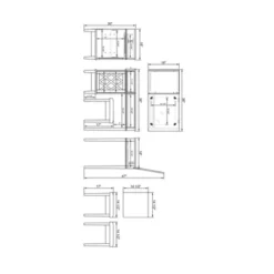 Silver Lattice Vanity Set - Linon -DreamNest Store GUEST 5763eacf c552 4ad2 a8ca 22360aec89b8