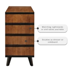 Mid-Century Modern 6 Drawer Dresser Walnut - Linon -DreamNest Store GUEST 58c73f68 d11c 4ebf 9f9b 7fdc59b22fe6