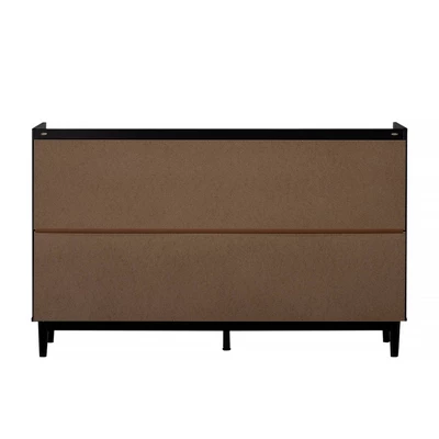 Mid-Century Modern Solid Wood 9 Drawer Horizontal Dresser - Saracina Home 3 Mid-Century Modern Solid Wood 9 Drawer Horizontal Dresser - Saracina Home - Image 3