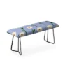 Reves Et Histoires Cute Little Flowers Bench Blue - Deny Designs