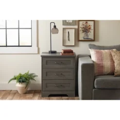 Harma End Table Gray Maple - South Shore