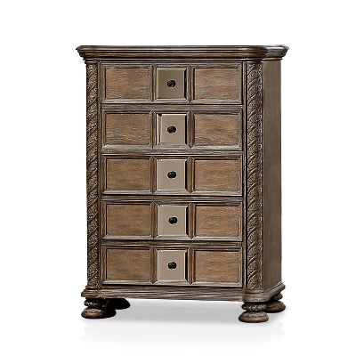 6pc Lellen Bedroom Set Beige/Rustic Natural Tone - HOMES: Inside + Out 14 6pc Lellen Bedroom Set Beige/Rustic Natural Tone - HOMES: Inside + Out - Image 14