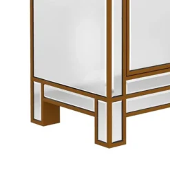 Modern Mirrored Nightstand With 1 Door, Silver - ModernLuxe -DreamNest Store GUEST 5ac14e7d 800e 406d 8fb2 75ebd596788c