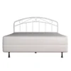 Jolie Metal Arched Scroll Design Headboard And Bed Frame White - Hillsdale Furniture
