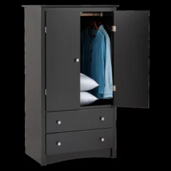 Clothing Armoire Black - Prepac -DreamNest Store GUEST 5bf1c9b4 64f3 43e3 bb88 33023db64932