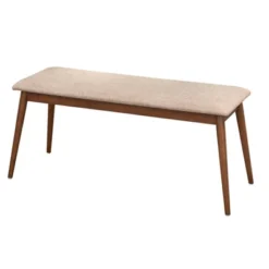 Newington Mid-Century Bench Walnut/Mocha - Lifestorey -DreamNest Store GUEST 5c965764 2ea0 4a0d bac3 41855e0ac6fc