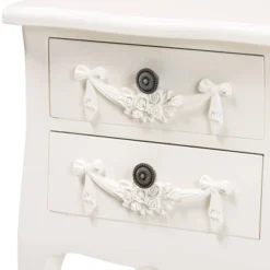 Eliya Wood 2 Drawer Nightstand White - Baxton Studio 13 Eliya Wood 2 Drawer Nightstand White - Baxton Studio -DreamNest Store GUEST 5cf4eeed 9dda 4e21 8f00 3304c69ddaab