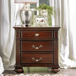 3pc California King Pennings Traditional Bed Set And Nightstand With Chest Dark Walnut - HOMES: Inside + Out 24 3pc California King Pennings Traditional Bed Set And Nightstand With Chest Dark Walnut - HOMES: Inside + Out -DreamNest Store GUEST 5d13e1ef 1cdb 4df9 9aa1 f62d8884dec6