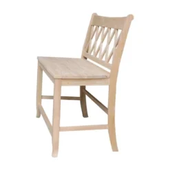 24" Double X Back Bench Seat Height Unfinished - International Concepts -DreamNest Store GUEST 5d4576b3 7fff 4704 a82e d62700140f62