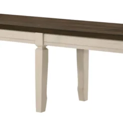 58" Fedele Bench Weathered Oak/Cream Finish - Acme Furniture -DreamNest Store GUEST 5dcff0ac 29f7 4fe1 ae36 e6e8762617a4