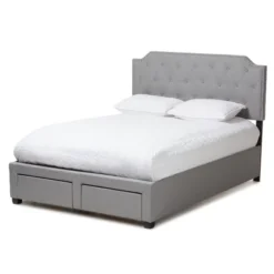Aubrianne Modern And Contemporary Fabric Upholstered Storage Bed Gray - Baxton Studio -DreamNest Store GUEST 5de6fa93 3330 473c 8bb9 629d5cf08649