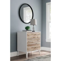 Piperton Chest Of Drawers White/Brown/Natural - Signature Design By Ashley