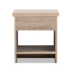 Jamie Modern And Contemporary Two - Tone Wood 1 - Drawer 1 - Shelf Nightstand - Brown - Baxton Studio -DreamNest Store GUEST 5f13af32 872a 479c 8939 992ee677a8de
