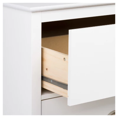 Yaletown 2 Drawer Nightstand - White - Prepac 2 Yaletown 2 Drawer Nightstand - White - Prepac - Image 2