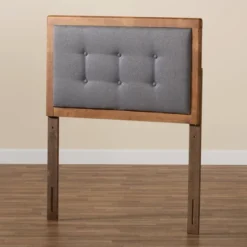 Twin Sarine Fabric Upholstered And Wood Headboard Dark Gray - Baxton Studio -DreamNest Store GUEST 5f82ea50 ff82 464f bd89 b0ee4584b669