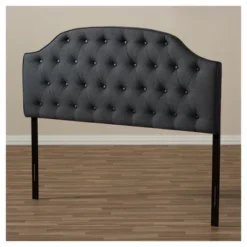 Queen Windsor Modern And Contemporary Fabric Upholstered Scalloped Buttoned Headboard Dark Gray - Baxton Studio 6 Queen Windsor Modern And Contemporary Fabric Upholstered Scalloped Buttoned Headboard Dark Gray - Baxton Studio -DreamNest Store GUEST 5f8eb9d2 8179 4cf7 a29b d17bc310a4b5