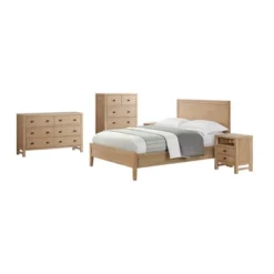 5pc Arden Wood Bedroom Set With Two 2 Drawer Nightstands Light Driftwood - Alaterre Furniture -DreamNest Store GUEST 5fadc1fb 2163 4db7 a8fd 8ca6c859ae3b