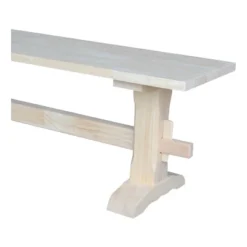 72" Trestle Bench Unfinished - International Concepts -DreamNest Store GUEST 602cf16a 6ae8 4572 8271 668fc2e10cf5