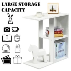 Costway 3-tier Side Table W/Storage Shelf Space-saving Nightstand White 13 Costway 3-tier Side Table W/Storage Shelf Space-saving Nightstand White -DreamNest Store GUEST 60b08a42 4881 4a5b bda3 1156063dc607