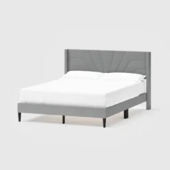 Queen Lindon Chevron Upholstered Bed In A Box - RST Brands 16 Queen Lindon Chevron Upholstered Bed In A Box - RST Brands -DreamNest Store GUEST 612e7e80 ae01 4312 a709 0bda97df9c4a