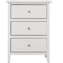 Passion Furniture Daniel 3-Drawer Nightstand (25 In. H X 15 In. W X 19 In. D) -DreamNest Store GUEST 613938d2 ad23 4e11 a263 56fcc0107a5f