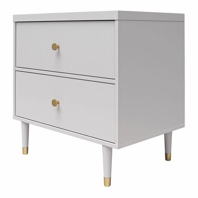 Elizabeth Nightstand Gray - CosmoLiving By Cosmopolitan 4 Elizabeth Nightstand Gray - CosmoLiving By Cosmopolitan - Image 4