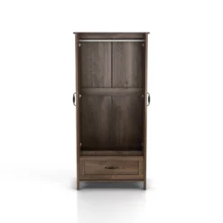 Nurembo 1 Drawer Wardrobe Closet Distressed Walnut - HOMES: Inside + Out 18 Nurembo 1 Drawer Wardrobe Closet Distressed Walnut - HOMES: Inside + Out -DreamNest Store GUEST 624530cf d6e7 4402 b28b c4e6bccae9fe