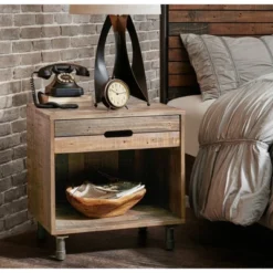 Renu Solid Wood Nightstand Natural