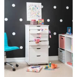 Cary 8 Drawer Rolling Storage Cart - Linon -DreamNest Store GUEST 62bef73a e8c9 4842 948a fd2802c24d0f