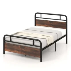 Costway Metal Platform Bed Frame Industrial Headboard Mattress Foundation 21 Costway Metal Platform Bed Frame Industrial Headboard Mattress Foundation -DreamNest Store GUEST 638f7505 6224 4fec bab4 6c2a7b6e522c