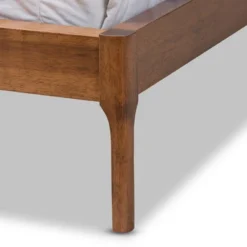 Aveneil Walnut Finished Platform Bed - Baxton Studio -DreamNest Store GUEST 63bd2e30 c83f 4109 addd 54212db30603