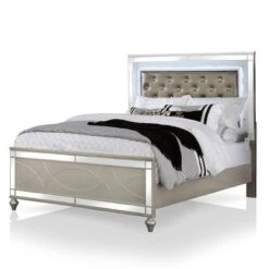 2pc Queen La Mesa Bedroom Set With Nightstand Silver - HOMES: Inside + Out 9 2pc Queen La Mesa Bedroom Set With Nightstand Silver - HOMES: Inside + Out -DreamNest Store GUEST 6478e325 3d8a 4a09 9c11 93183785ef40